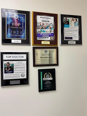 Wall Accolades At Natures Remedy Clinic