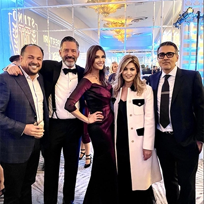 Mitra Razipour At Gala With Colleagues